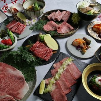 [Premium Seasonal Aroma Course] 10 dishes including seasonal vegetables and specially selected Omi beef loin. 10,000 yen (tax included)