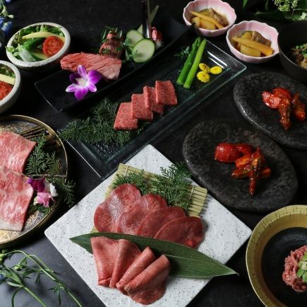 【春卡套餐】10道菜肴,选用当季食材和精选瘦肉。7000日元(含税)