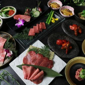 【旬香-shunka-コース】季節の旬素材を使った料理や厳選赤身肉など全10品 飲み放題付9000円 税込