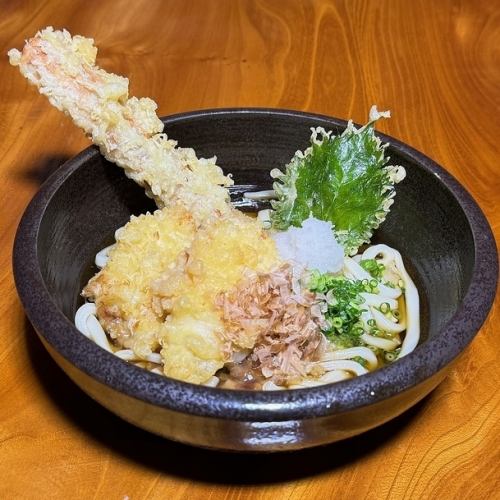 Chiku chicken tempura bukkake (hot/cold)