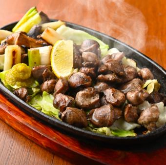 国産地鶏の砂肝炙り焼き