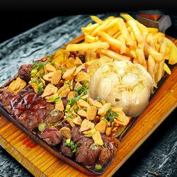 限量日本黑牛蒜蓉牛排