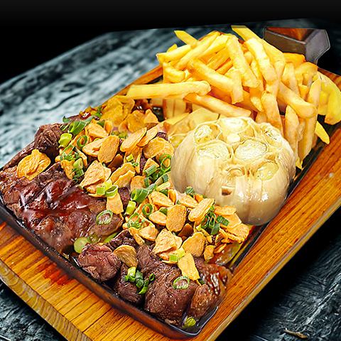 限量日本黑牛蒜蓉牛排