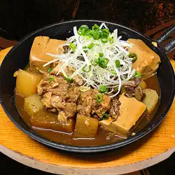 Aged stewed beef tendon and tofu