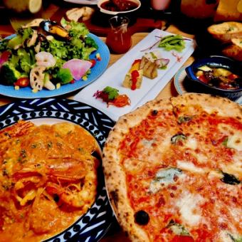 【3시간 음료제제 그란데코스】전12품⇒평일 6000엔(부가세 포함) 주말・축제일 6500엔(부가세 포함)