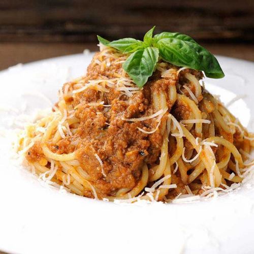 coarsely ground minced bolognese