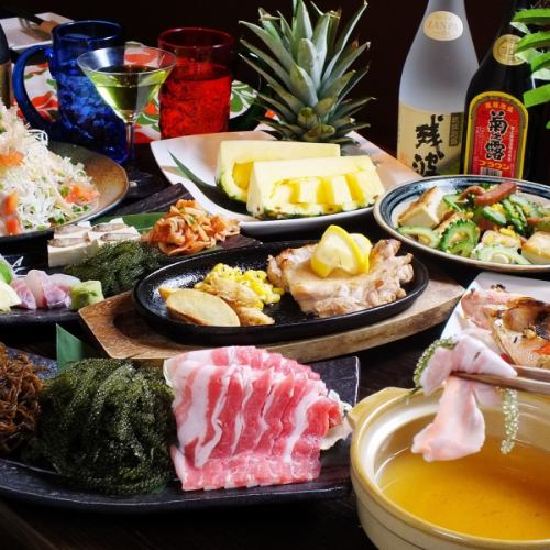 最受欢迎！黄油烤当地海鱼和岛猪肉涮锅套餐5,000日元→4,500日元！！