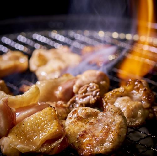 鸡肉390日元起≪可以在自己的座位上烧烤来自全国各地的当地鸡肉和稀有食物♪≫