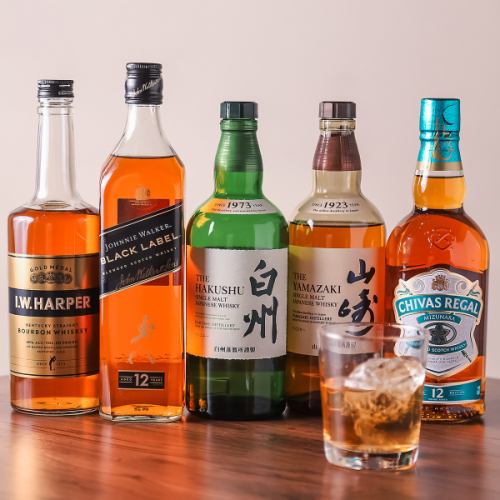 豊富な酒類を用意！