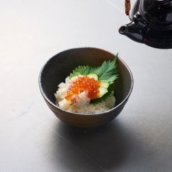 Small seafood bowl with dashi