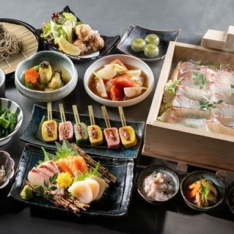 〈霞の「彩」コース〉2時間飲み放題付きで厳選豚に蒸篭蒸し等《全8品》