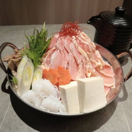 【年末年始限定!】「厳選鶏鍋コース」2時間飲み放題付き5,500円《8品》