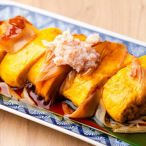 かにあんかけだし巻き