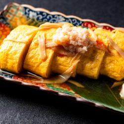 かにあんかけだし巻き