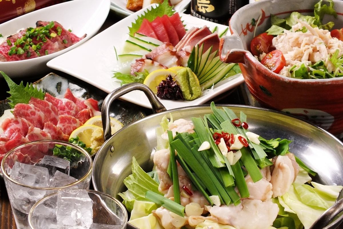 千叶中心的九州餐厅“ KAGO N MA”，受欢迎的日本牛肉motsunabe和无限量畅饮♪