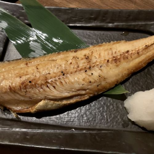 Striped Atka mackerel skewers