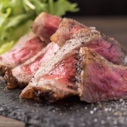 Beef skirt steak teppanyaki