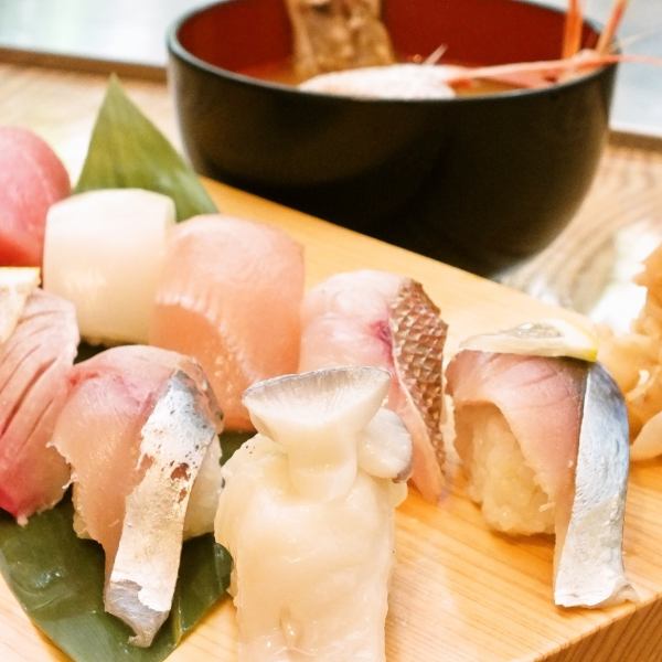 地元のお魚だけを使用しているお寿司「地物にぎり」