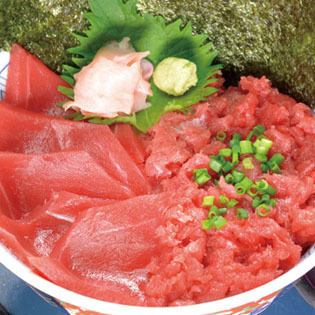 Bluefin tuna green onion toro iron fire bowl