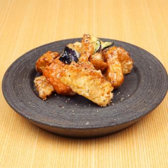 おこげが主役の海鮮唐揚げ～マヨソース～