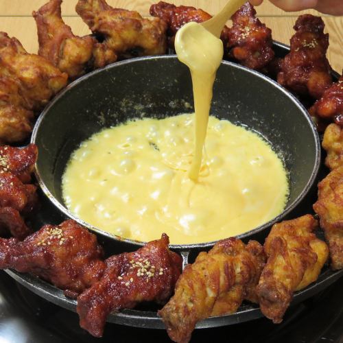 ≪This season's hottest dish≫ Delicious UFO chicken fondue because it's a cheese dakgalbi specialty store