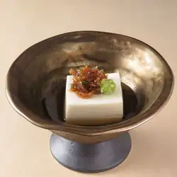 Homemade sesame tofu prepared every morning