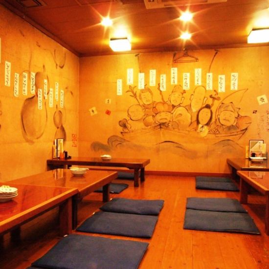 Have a banquet in an unpretentious tatami room! Can accommodate 20 to 80 people ♪ Izakaya