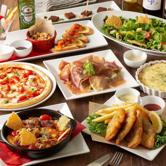 Enjoy popular dishes [Celtz Course] 4,000 yen (tax included) with 8 dishes and 2 hours of all-you-can-drink