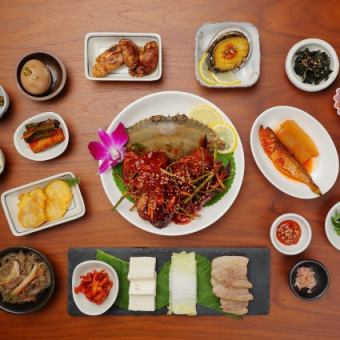 ヤンニョムケジャンコース(甘辛味付け)