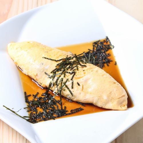 ポン酢で食べる和風きのこオムレツ
