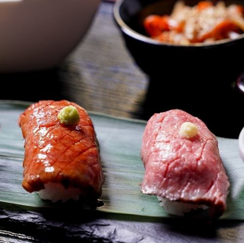 大人気！黒毛和牛肉寿司