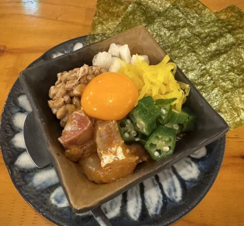 鮮魚のばくだん　※納豆料理