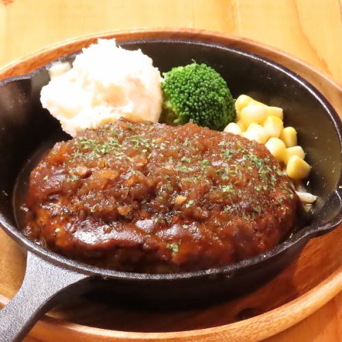 鉄板ハンバーグ