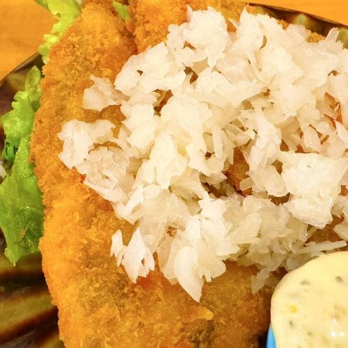 あじフライ　刻みらっきょ