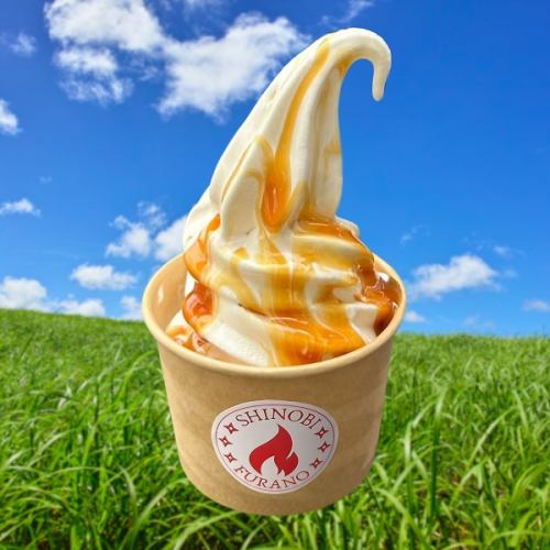 Furano Milk Soft Serve Ice Cream (Caramel Sauce)