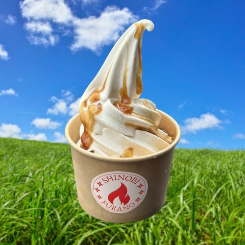Furano Milk Soft Serve Ice Cream (Brown Sugar Syrup)
