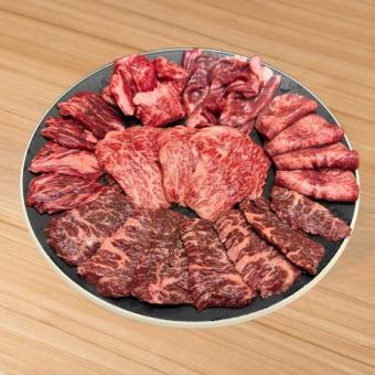 お得な盛り合わせ【忍火 中忍（牛食べ比べ盛り合わせ）】　5,000円