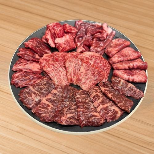 牛食べ比べ盛り合せ(忍火 中忍)