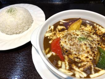 焼チーズハンバーグカレー