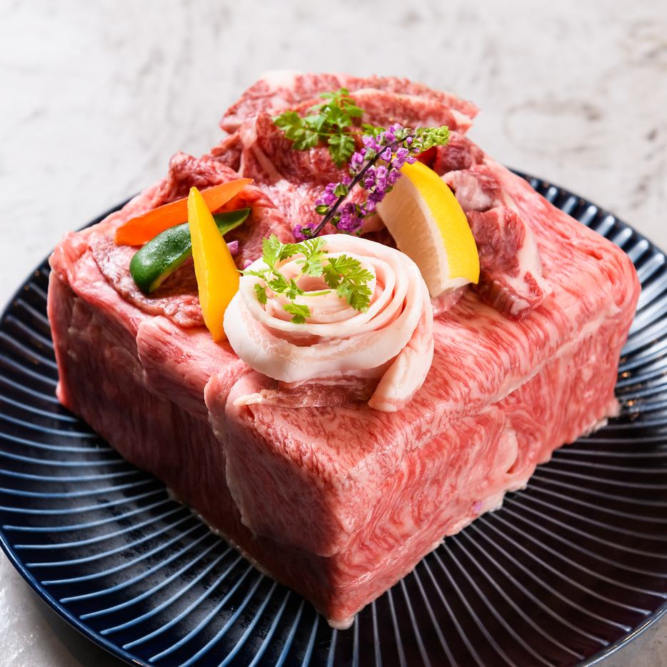 大切な日のお祝いに！オリジナルバースデーお肉プレート★