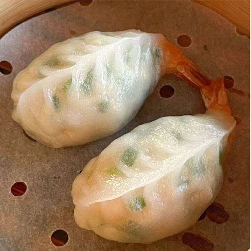 まるごと海老とニラ入り水餃子
