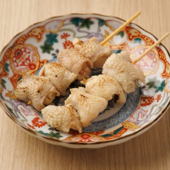鶏にんにく皮巻き