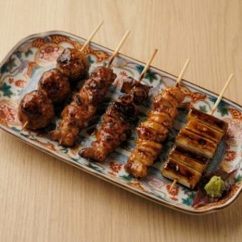 本日の串盛り ５種