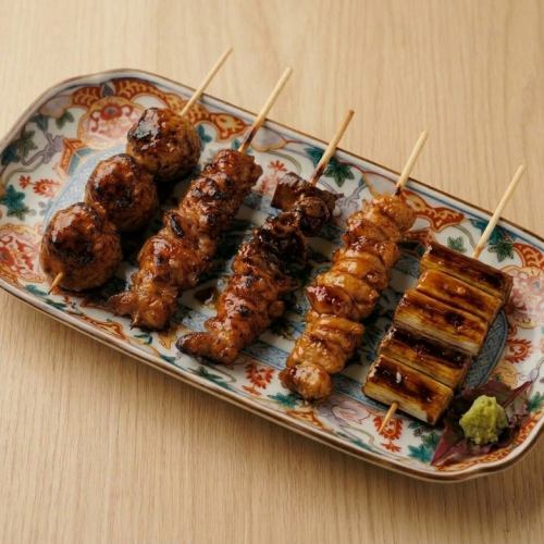 本日の串盛り ５種