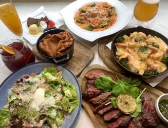 [Irresistible for cheese lovers★All-you-can-drink included] Cheese dishes, grilled skirt steak, etc...A must-see course for girls' parties♪