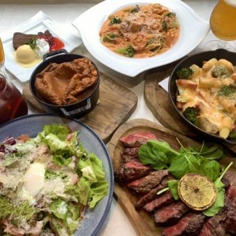 [Cooking only for cheese lovers] Cheese dishes, grilled skirt steak, etc. A must-see course for girls' night out♪