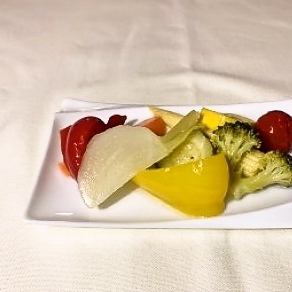Grilled vegetables Bagna cauda