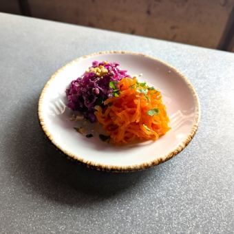 人参と紫キャベツのラペ