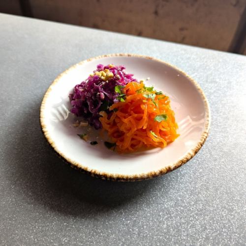 人参と紫キャベツのラペ