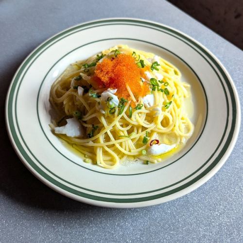 真鯛のペペロンチーノ とびっこ添え